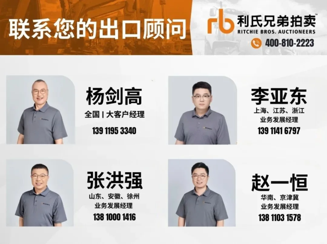 2025年第一季度|利氏兄弟全球拍卖中最受欢迎的徐工设备