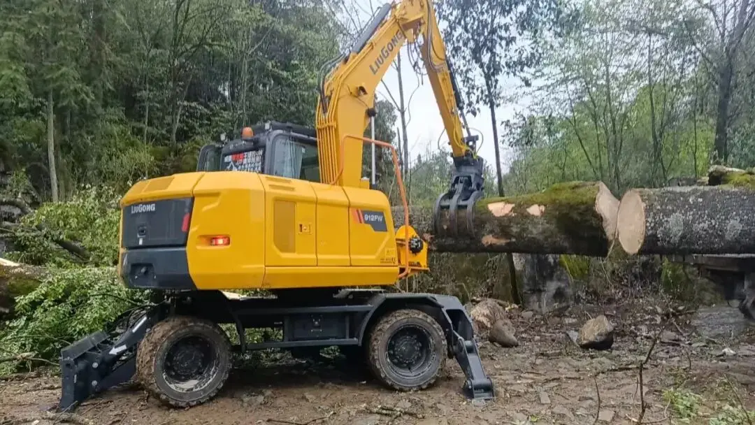 不朽情缘MG游戏柳工912FW轮式挖掘机：林业工|日本卡一卡